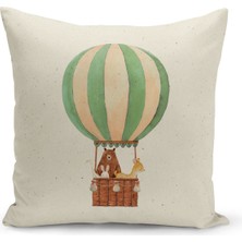 Bertille Home Çocuk Bebek Serisi Çift Tarafı Dijital Baskılı Kırlent Kılıfı (Kids Children Cushion Cover)