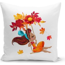 Bertille Home Çocuk Bebek Serisi Çift Tarafı Dijital Baskılı Kırlent Kılıfı (Kids Children Cushion Cover)