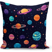 Bertille Home Çocuk Bebek Serisi Çift Tarafı Dijital Baskılı Kırlent Kılıfı (Kids Children Cushion Cover)