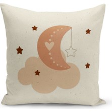 Bertille Home Çocuk Bebek Serisi Çift Tarafı Dijital Baskılı Kırlent Kılıfı (Kids Children Cushion Cover)