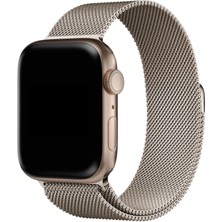 Bagies Apple Watch Için Yıldız Işığı Hasır Çelik Milano Kordon 38 mm 40 mm 41 mm Uyumlu Kayış Starlight