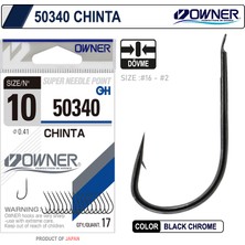 Owner 50340 Chinta Gun Black Chrome Olta Iğnesi No:10