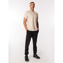 Discovery Expedition Bej Erkek Polo Yaka Basic Polo T-Shirt D4SM-TST3248