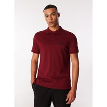 Discovery Expedition Bordo Erkek Relaxed Fit Polo T-Shirt D4SM-TST3248