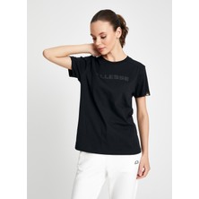 Ellesse Siyah Bisiklet Yaka Kadın T-Shirt EF156-BK
