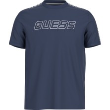 Guess Mavi Erkek Bisiklet Yaka T-Shirt Z4GI18J1314G7R1-ARLO Cn