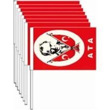 Tüftürük Küçük Çıtalı Atalı Kağıt Türk Bayrak 30'lu