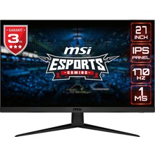 MSI 27" G2712 1920x1080 (FHD) FLAT IPS 170HZ 1MS ADAPTIVE-SYNC  GAMING MONITOR