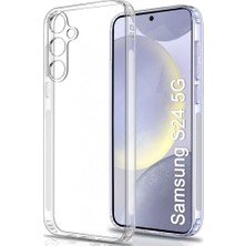 Case World Caseworld Samsung Galaxy S24 Kapak Kamera Korumalı Tıpalı Şeffaf Silikon Kılıf