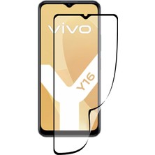 Caseart Vivo Y16 Tam Kaplayan Fiber Nano Ekran Koruyucu Cam