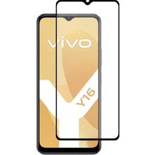 Caseart Vivo Y16 Tam Kaplayan Temperli Ekran Koruyucu Cam