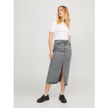 Jack & Jones Kadın Yırtmaçlı Maxi Denim Etek - Adya