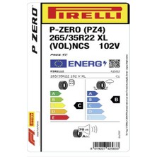 Pirelli 265/35 R22 102V Xl P Zero (Vol) Pncs Oto Yaz Lastiği ( Üretim Yılı: 2024 )