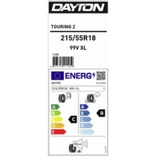 Dayton 215/55 R18 99V Xl Touring 2 Oto Yaz Lastiği (Üretim Yılı: 2023)