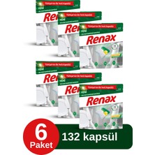 Renax Bulaşık Makinesi Kapsülü 22'li x 6 Paket