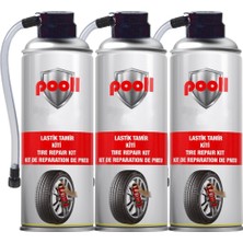 POOLL Lastik Tamir Kiti Köpüğü 400 Ml 3 Adet