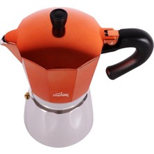 Any Morning Hes-6 Espresso Kahve Makinesi Alüminyum Moka Pot 240 ml Bakır