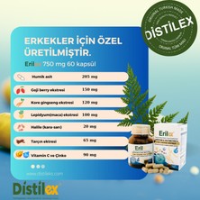 Distilex Erilex 750 mg Kapsül erkekler için Kore gingseng gojibery shilajit maca içerir bitkisel ürün