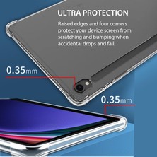 Ukscase Samsung Galaxy Tab S9 11" 2023 Uyumlu Shockproof Back Shell Şeffaf Kılıf