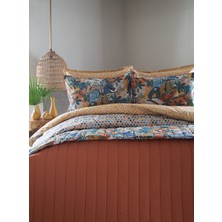 Apricitas Home  Microtherapy Forest Teracotta Tek Kişilik Mikro Yatak Örtülü %100 Pamuk Nevresim Takımı