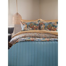 Apricitas Home  Microtherapy Forest Blue Çift Kişilik Mikro Yatak Örtülü %100 Pamuk Nevresim Takımı