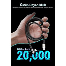 Voltme C2072 Stark 100W Type-C Şarj Kablosu 2m 5A-SIYAH