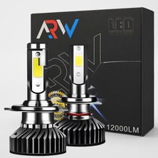 Arw H1 Mini LED Xenon Şimşek Etkili Canbuslu 12000L