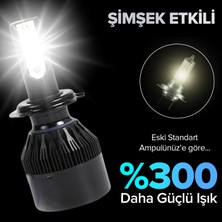 Arw H1 Mini LED Xenon Şimşek Etkili Canbuslu 12000L