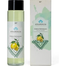 Anadolia Limon Kokulu 80° Cam Şişe Kolonya 180 ml