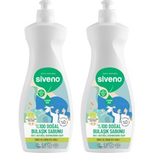 Siveno %100 Doğal Bulaşık Sabunu Bitkisel Elde Bulaşık Sabunu Nemlendirici Vegan 500 ml X 2 Adet