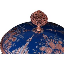 Saray Ottoman Ayaklı Şekerlik No:3 Mavi