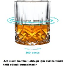 Hubby Chef Viski Kokteyl Bardağı Kadehi 360 Dönen Cam Bardak 2li Set 300ML