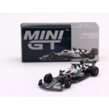 Mini Gt 521 Alphatauri AT03 #22 Yuki Tsunoda 2022 Abu Dhabi Grand Prix Model Araba