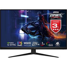 MSI 31.5" G321Q 2560x1440 (WQHD) FLAT IPS 170HZ 1MS G-SYNC COMPATIBLE  GAMING MONITOR