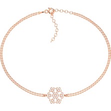 İndigo Takı Rose Kar Tanesi Gümüş Bileklik