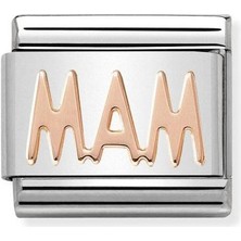 Nomination Composable Classic Dekoratif Link - Yazılar - Anne - (03 Mam) 9k Rose Altın