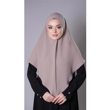 Hürrem Bone Taş Pratik Hazır Geçmeli Tesettür Eşarp Aerobin Kumaş Düz Hijab 2309_46