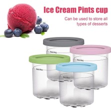 Silhouette Dondurma Pint Kupası, Ninja Creami Pints NC301 NC300 NC299AMZ Serisi Dondurma Makinesi Için Kapaklı Dondurma Kapları (Yurt Dışından)