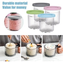 Silhouette Dondurma Pint Kupası, Ninja Creami Pints NC301 NC300 NC299AMZ Serisi Dondurma Makinesi Için Kapaklı Dondurma Kapları (Yurt Dışından)