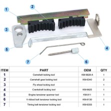 Gui Xulian Gui Xulian Opel 16V 1.6 1.8 Için Motor Eksantrik Mili Germe Kilitleme Hizalama Zamanlama Aracı Kiti (Yurt Dışından)