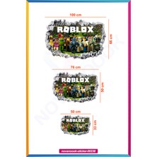 Nova Noook Roblox 3D Cam Duvar Sticker Cocuk Odası (STICKER-00238)