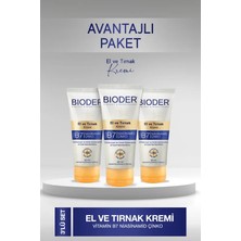 Bioder El ve Tırnak Kremi Cilt Bariyeri ve Tırnak Güçlendirici - Vitamin B7 Niasinamid Çinko 3'lü  50 ml