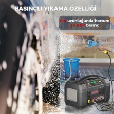 Lokithor AW401 12V 2500AMP Li-Polimer Akıllı Akü Takviye + Pompa + Basınçlı Yıkama + Powerbank + LED Lamba