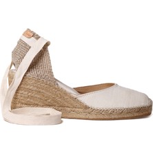 Toni Pons Kadın Sandalet Calonge Toni Pons Suede Sandal Ecru