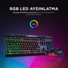 Rampage Bygamex-K2 Sn-R9 Rgb Makrolu 4lü Oyuncu Seti