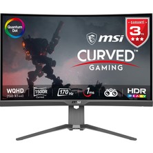 MSI 27" MAG 275CQRF QD 2560x1440 (WQHD) CURVE 1000R RAPID VA 170HZ 1MS ADAPTIVE-SYNC  GAMING MONITOR