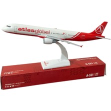 Atlas Maket Uçak Atlasjet Lisanslı - A321 1:100 Model Mika