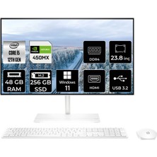 Hp 24-CB1008NT Intel Core I5 1235U 48GB 256GB SSD MX450/2GB 23.8" Fhd W11H All In One Bilgisayar 79N35EA 79N35EAP691