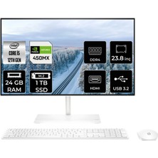 Hp 24-CB1008NT Intel Core I5 1235U 24GB 1tb SSD MX450/2GB 23.8" Fhd Fdos All In One Bilgisayar 79N35EA 79N35EAP623