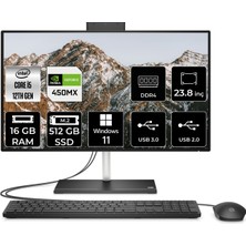 Hp 24-CB1013NT Intel Core I5 1235U 16GB 512GB SSD MX450/2GB 23.8" Fhd W11P All In One Bilgisayar 79N36EA 79N36EAP612